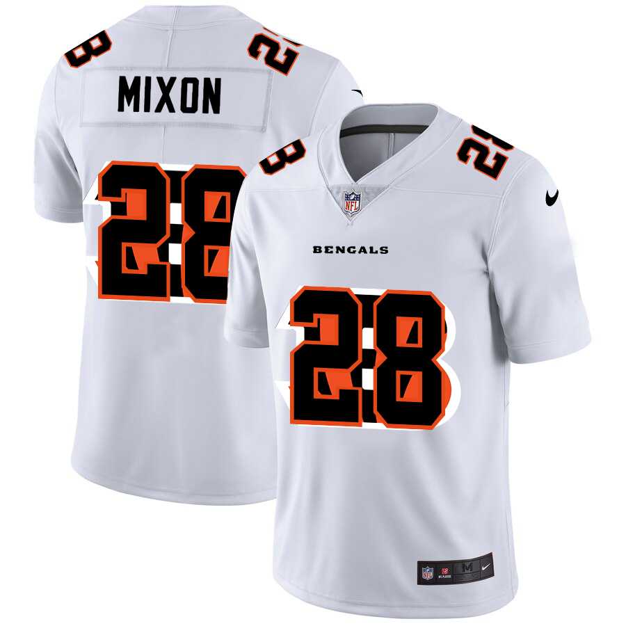 Nike Bengals 28 Joe Mixon White Shadow Logo Limited Jersey Yhua,We sell and wholesale Nike Bengals 28 Joe Mixon White Shadow Logo Limited Jersey Yhua on line form chian!